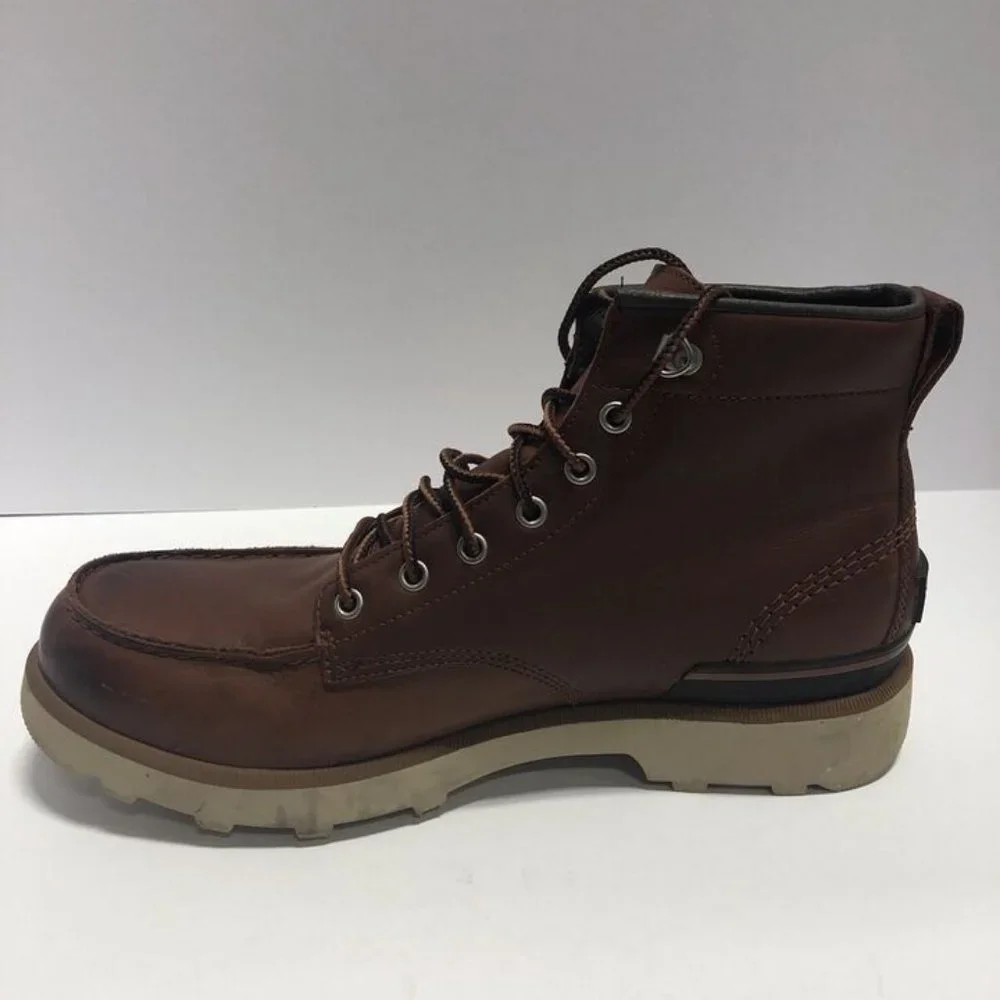 Sorel Men’s Caribou Moc Waterproof Brown Boots, Size 11.5M